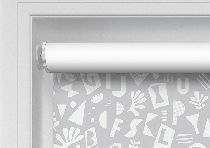 Alphabet, Ultimate Grey - Twist&Fit Roller Blind - Image 10